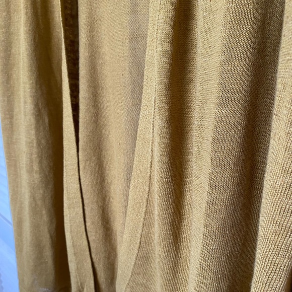 J. Jill Mustard Open Front Cardigan - Picture 3 of 14